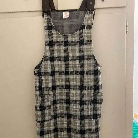 No Boundaries Black and Gray Plaid Dress - Picture 1 of 3